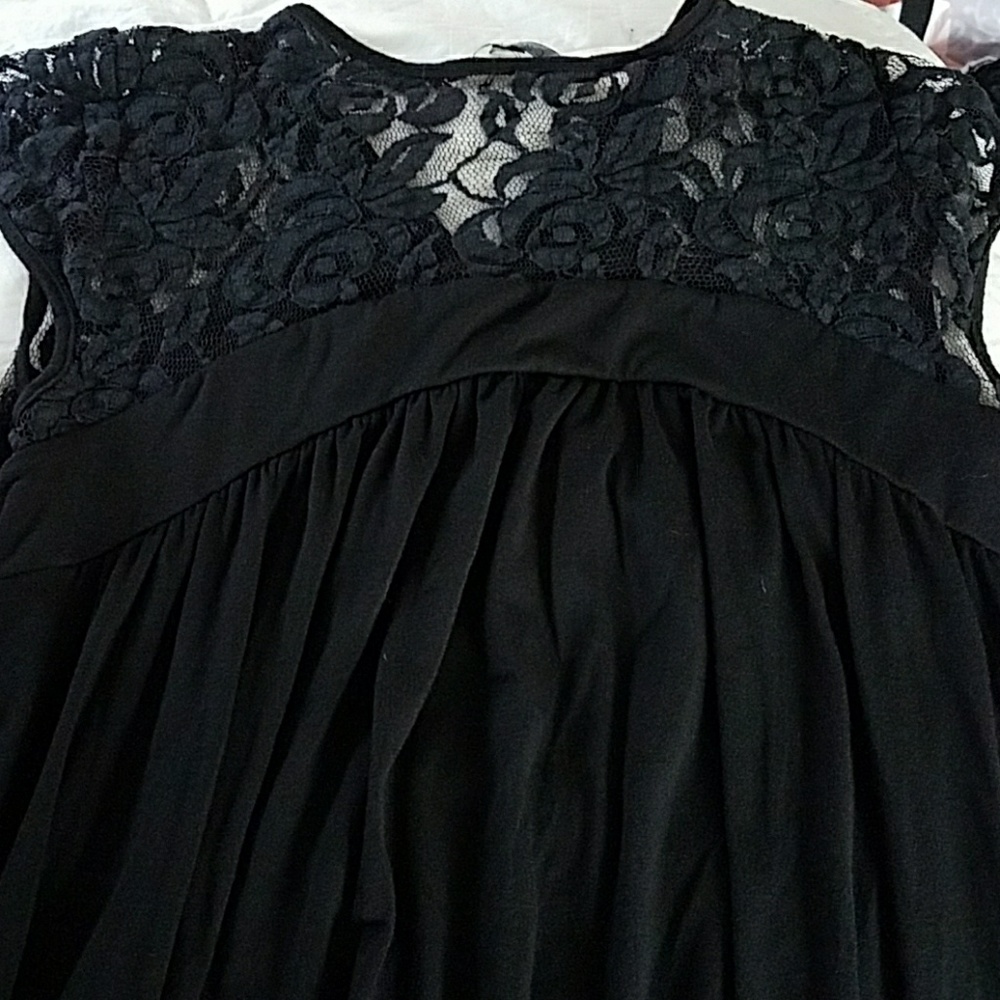 Black lace top